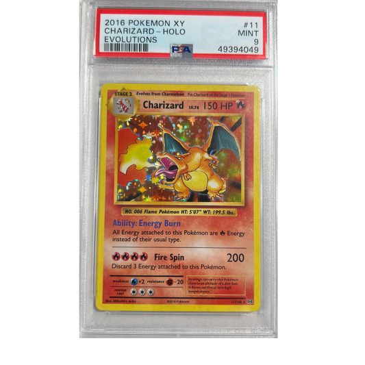 2016 Pokemon Evolutions XY Charizard Holo PSA 9