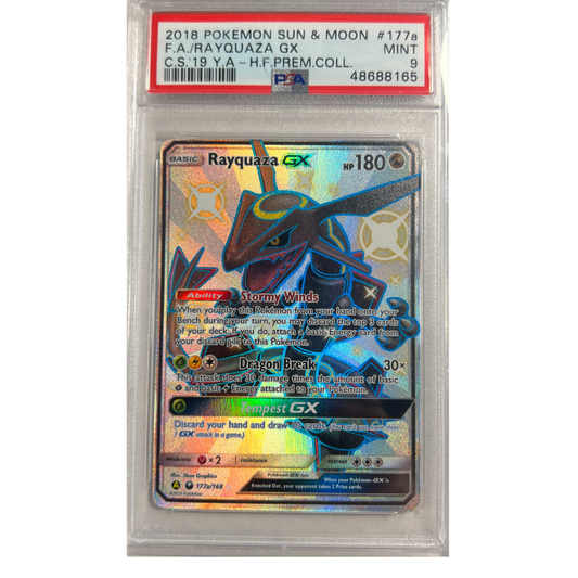 2018 Sun and Moon Rayquaza GX 177A/168 Alternate Art Promos Holo